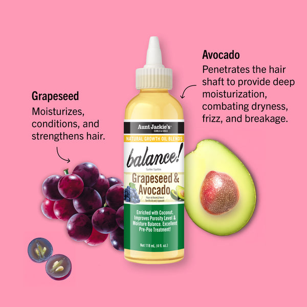 Balance!  - Grapeseed & Avocado Natural Growth Oil Blend