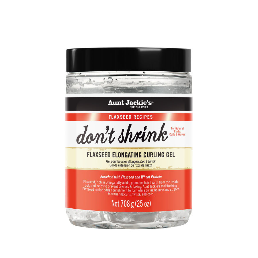 Don't Shrink Flaxseed Elongating Curling Gel - Value Size 25 oz